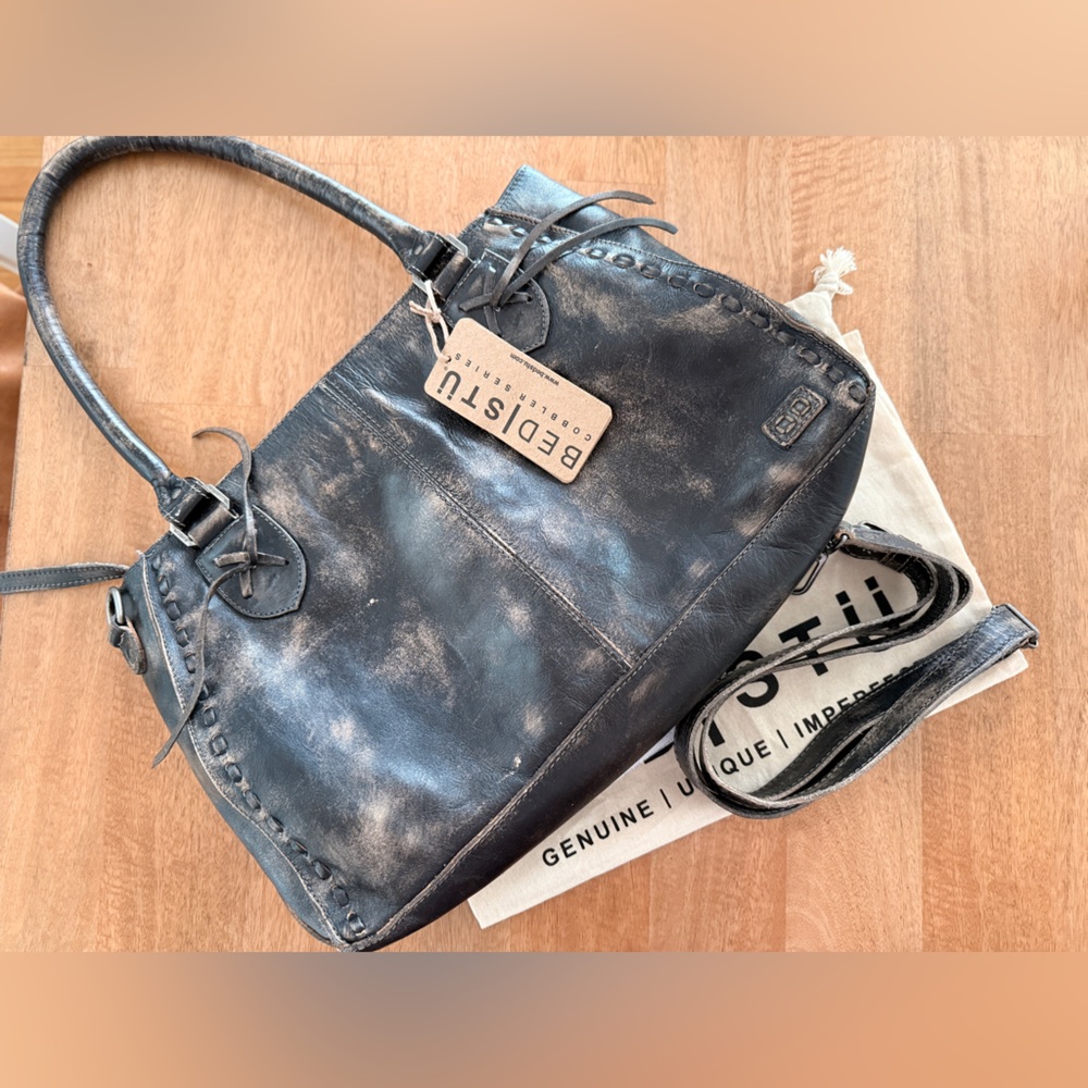 Bed Stu Rockababy Tote in Black Luxe